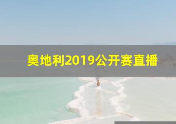 奥地利2019公开赛直播