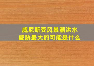 威尼斯受风暴潮洪水威胁最大的可能是什么