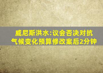 威尼斯洪水:议会否决对抗气候变化预算修改案后2分钟