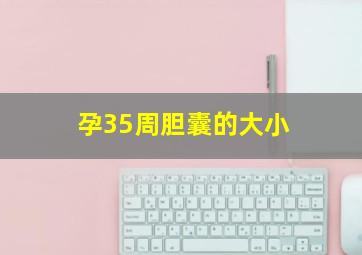 孕35周胆囊的大小