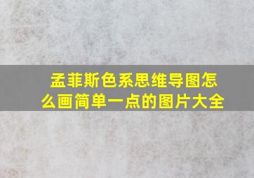 孟菲斯色系思维导图怎么画简单一点的图片大全