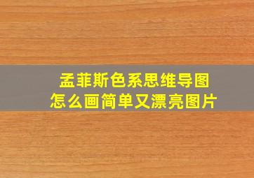 孟菲斯色系思维导图怎么画简单又漂亮图片