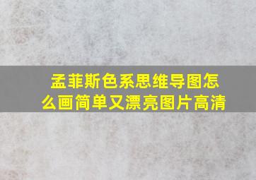 孟菲斯色系思维导图怎么画简单又漂亮图片高清