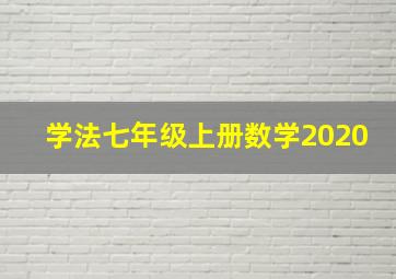 学法七年级上册数学2020