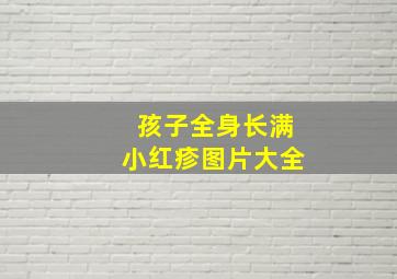 孩子全身长满小红疹图片大全