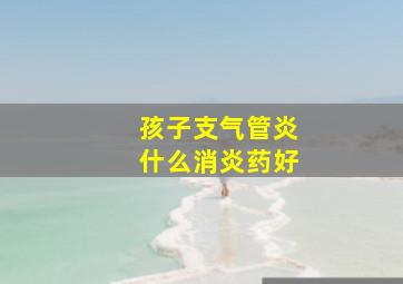 孩子支气管炎什么消炎药好