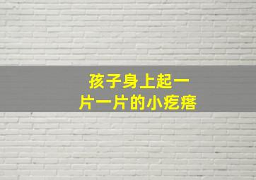 孩子身上起一片一片的小疙瘩