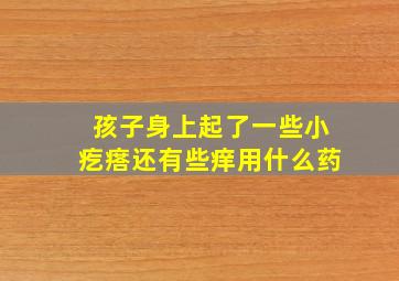 孩子身上起了一些小疙瘩还有些痒用什么药