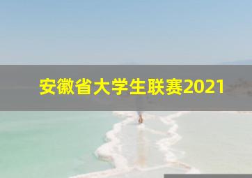 安徽省大学生联赛2021