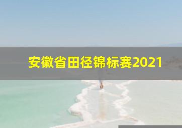 安徽省田径锦标赛2021