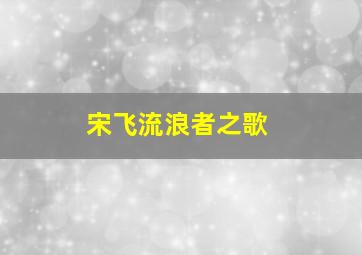 宋飞流浪者之歌