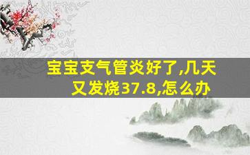 宝宝支气管炎好了,几天又发烧37.8,怎么办