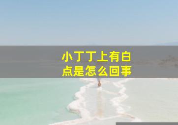 小丁丁上有白点是怎么回事