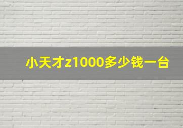 小天才z1000多少钱一台