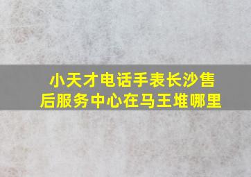 小天才电话手表长沙售后服务中心在马王堆哪里