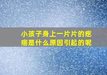 小孩子身上一片片的疙瘩是什么原因引起的呢