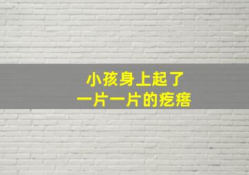 小孩身上起了一片一片的疙瘩