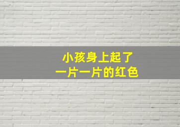 小孩身上起了一片一片的红色