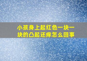 小孩身上起红色一块一块的凸起还痒怎么回事