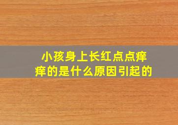 小孩身上长红点点痒痒的是什么原因引起的