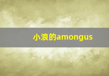 小浪的amongus