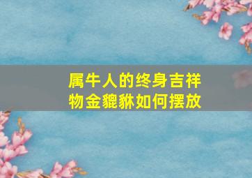 属牛人的终身吉祥物金貔貅如何摆放