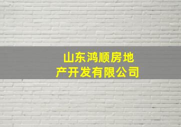 山东鸿顺房地产开发有限公司