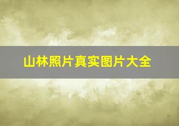 山林照片真实图片大全