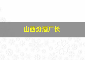 山西汾酒厂长