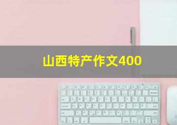 山西特产作文400