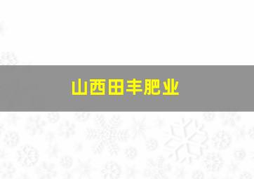 山西田丰肥业