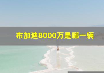 布加迪8000万是哪一辆