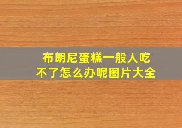 布朗尼蛋糕一般人吃不了怎么办呢图片大全