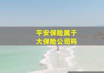 平安保险属于大保险公司吗