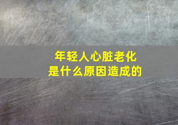 年轻人心脏老化是什么原因造成的