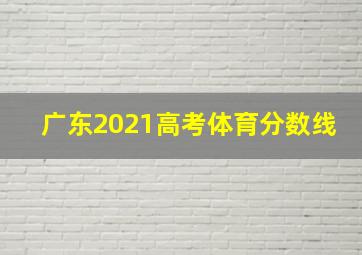 广东2021高考体育分数线