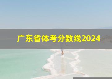 广东省体考分数线2024