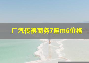 广汽传祺商务7座m6价格