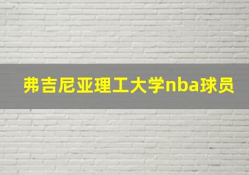 弗吉尼亚理工大学nba球员