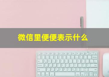 微信里便便表示什么