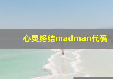 心灵终结madman代码