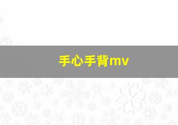 手心手背mv