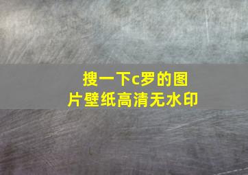 搜一下c罗的图片壁纸高清无水印