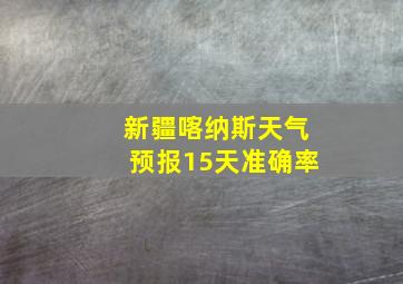 新疆喀纳斯天气预报15天准确率