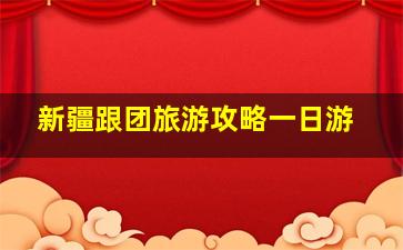 新疆跟团旅游攻略一日游