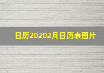 日历20202月日历表图片