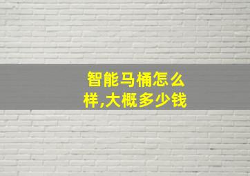 智能马桶怎么样,大概多少钱