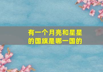 有一个月亮和星星的国旗是哪一国的