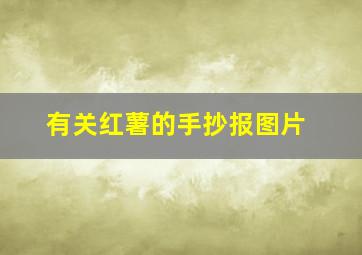 有关红薯的手抄报图片