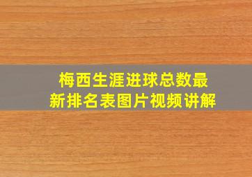 梅西生涯进球总数最新排名表图片视频讲解